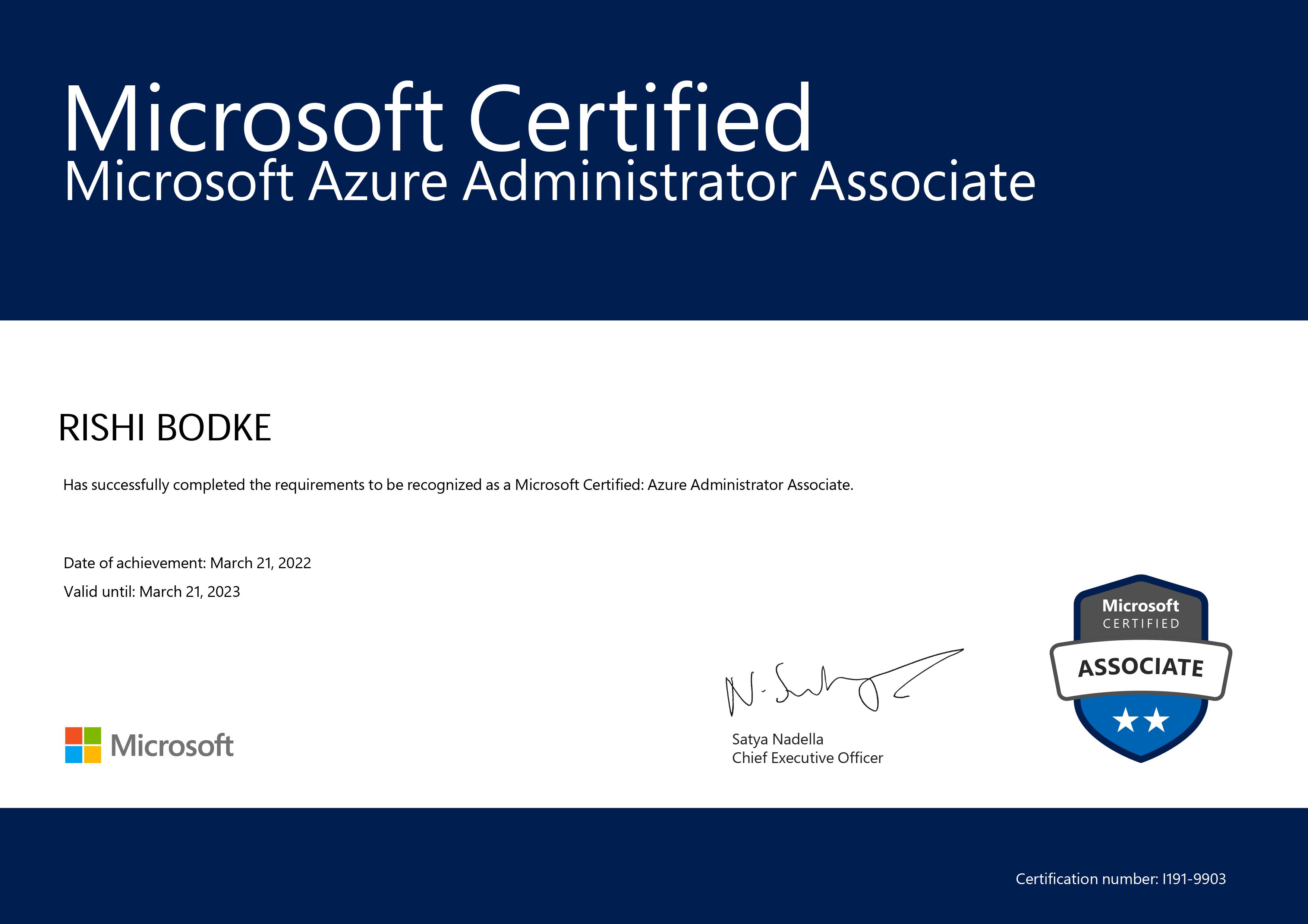 Azure Administrator Associate