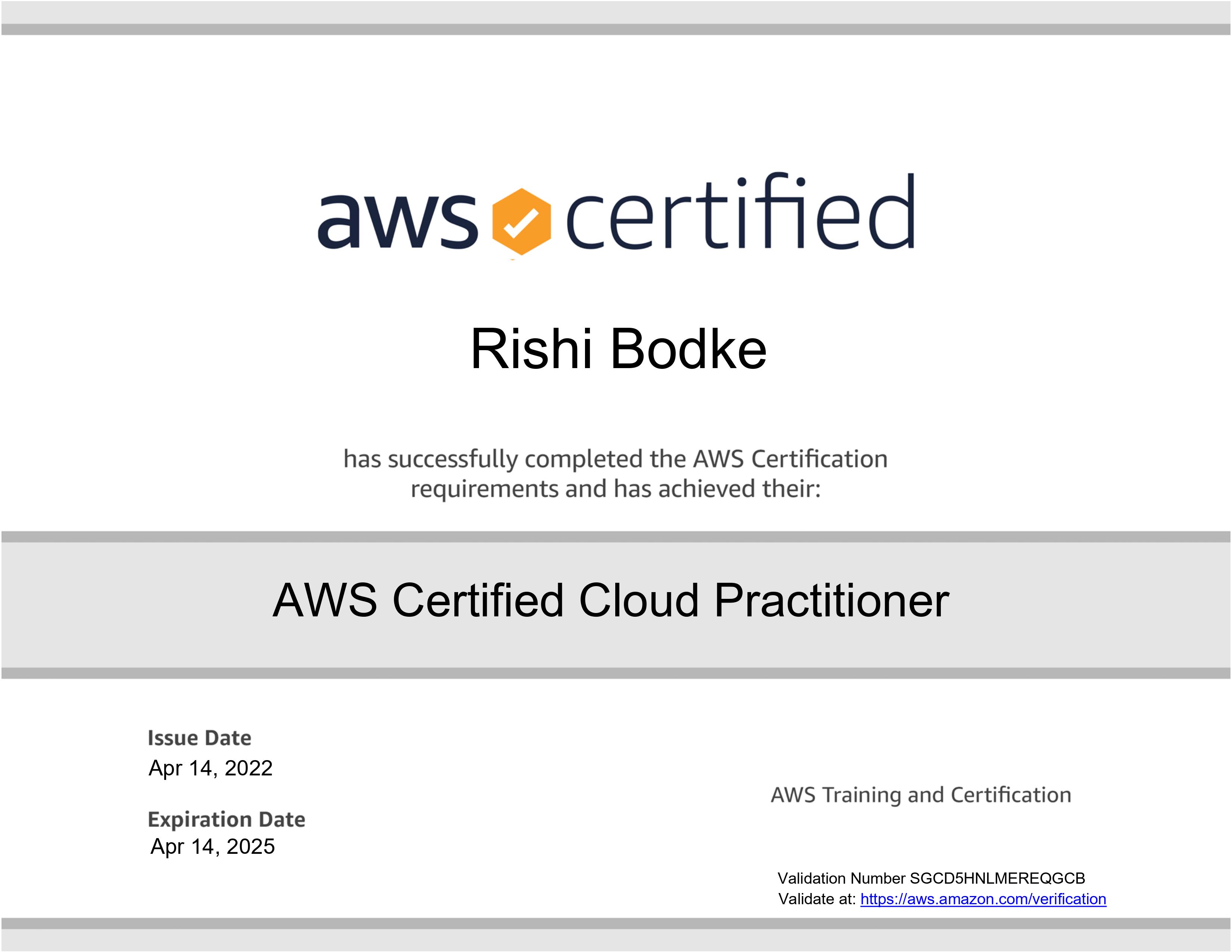 AWS Cloud Practitioner